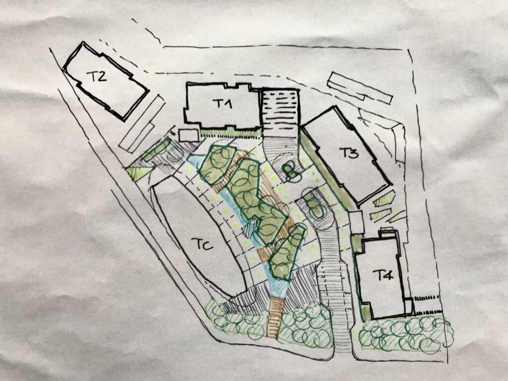sketch for a square